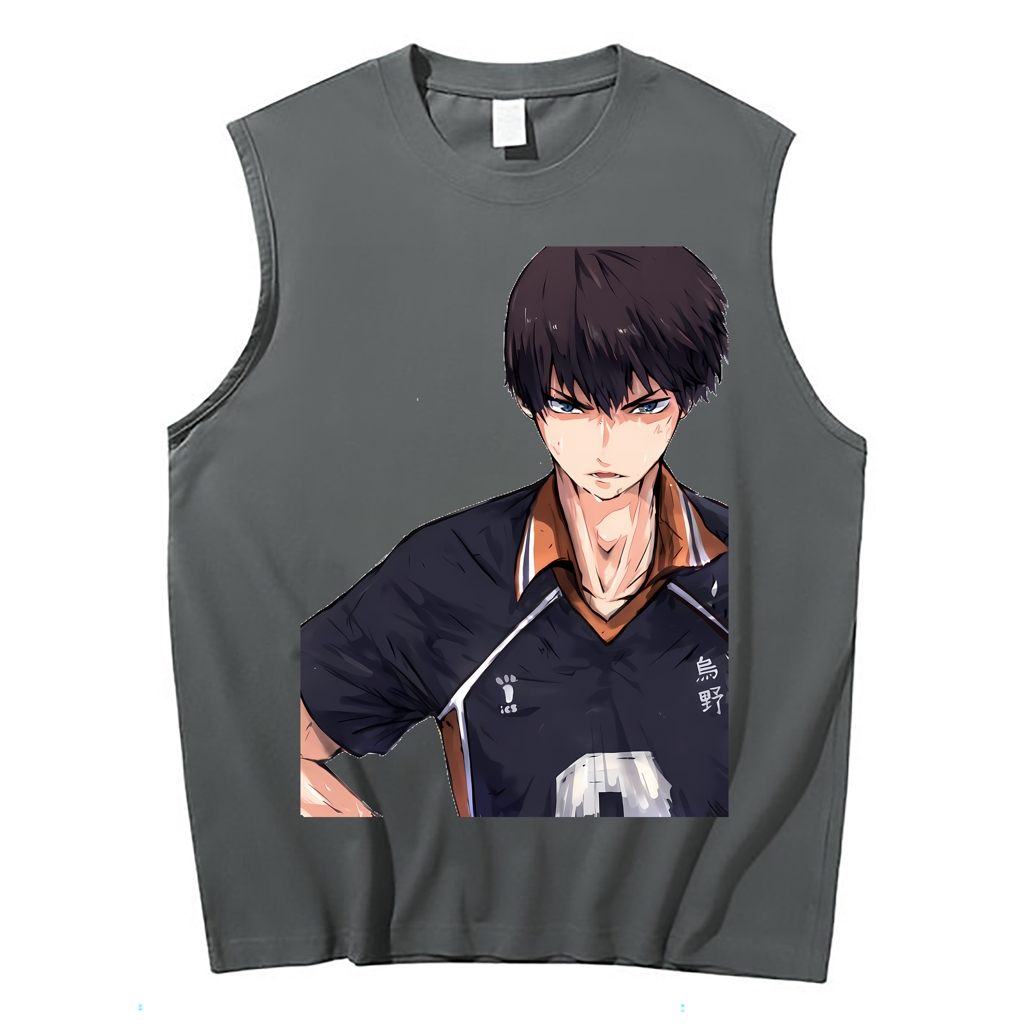 （画像用） ハイキュー!! Haikyu!! コットン100％タンクトップ（フロントプリント）